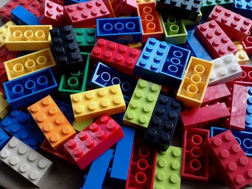 Lego bricks 2x4 various mixed - 2x4,