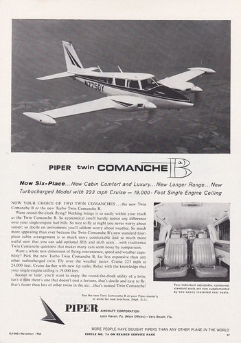 1965 piper twin comanche - 1965,