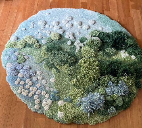 Handmade moss rug forest - handmade, 3d
