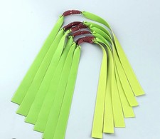 6 Green Slingshot Catapult Rubber Bands 1.0 mm Thickness. UK