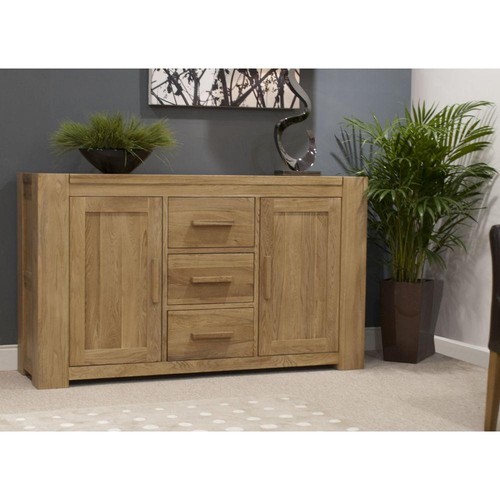 Solid oak large sideboard - solid,