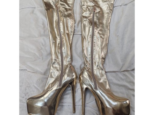 Platform thigh high boots - platform,