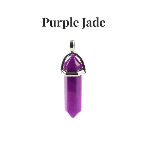 Natural crystal point pendant - crystal,