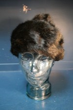 Vintage 50's brown real fur