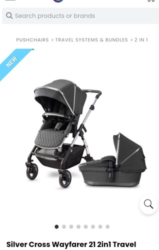 Silver cross wayfarer 2in1 - silver, 21
