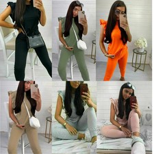 Womens Frill Peplum Sleeve Top