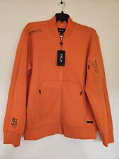 Ralph Lauren RLX. Orange Zip Up. Golf. Water Resistant.  Size Medium.  Brand New
