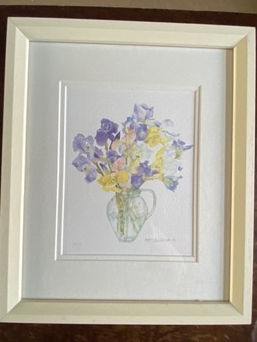Framed mounted watercolour - mounted,