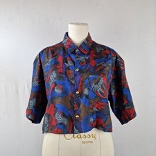 80s Vintage Thai Silk Blouse