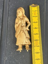 Hand Carved Figure Asian Antique Indian Piece Beautiful 19th Century Souvenir 22