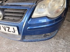 VW POLO 9N FRONT BUMPER BLUE