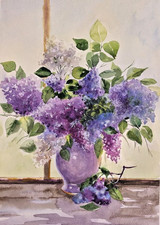 Lilac Bouquet Floral Still