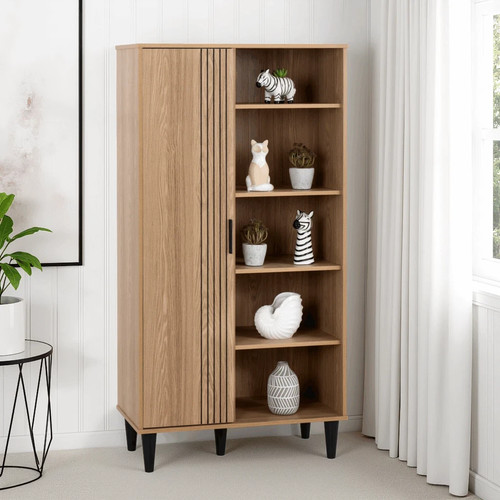 Door bookcase unit natural - door,