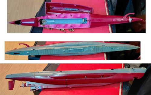 One red plastic - red,