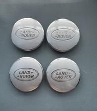 4x Genuine Land Rover 63mm Silver Wheel Centre Caps LR069900 / LR051541