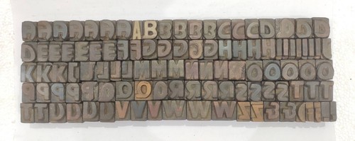 Vintage alphabet letterpress - vintage,
