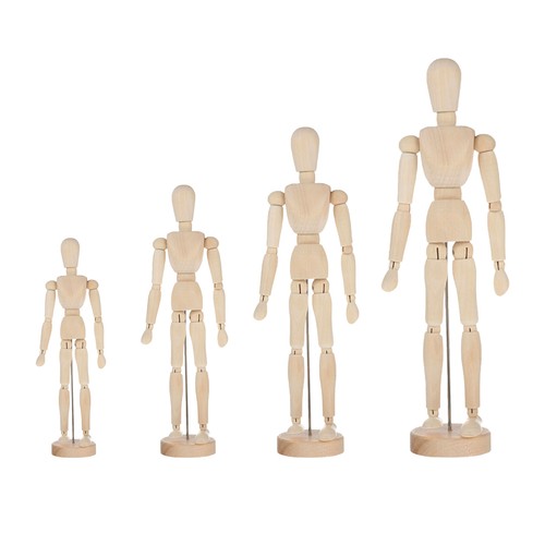 Wooden manikin flexible limbs - flexible,