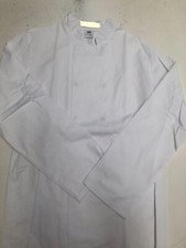 Unisex White TIBARD Chef Jacket. Long Sleeves. Size SMALL Used Ex rental GOOD