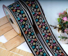 Multi-Color Flower Embroidery