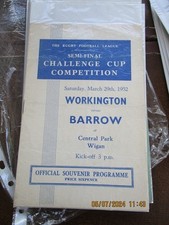 1952 Rugby League Challenge cup Semi final Workington v Barrow 29.3.1952 @ wigan