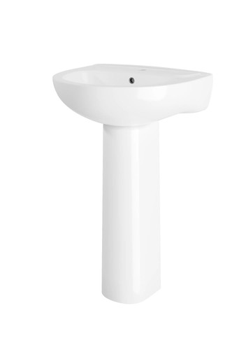 Sleek modern white 550mm - white,