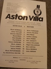 Junior cup aston villa - 79-80, v