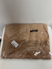 Womens Cashmere Scarf / Shawl  Size 28 x72 inches Brown Brand New  - CG M33