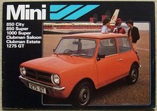 MINI Range Car Sales Brochure July 1979 Ref 3429 City Super Clubman 1275GT