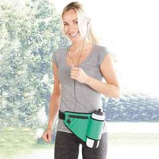 Adjustable Exercise Belt Bag And Bottle Holder Running Walking Waist Pack