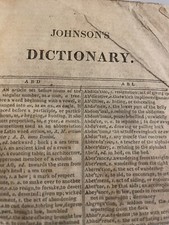 Johnson’s Dictionary English