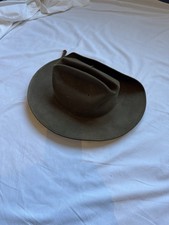 Vintage Australian Men’s Bush Hat 1977 Size 56 Brown Fur Felt