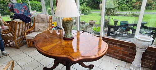 Victorian burr walnut - burr, top