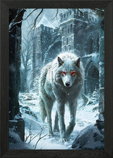 White Dire Wolf Snow Watch