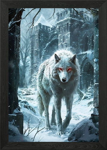 White dire wolf snow - dire,