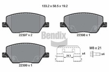 FRONT BRAKE PAD SET DISC BRAKE