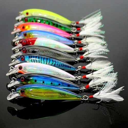 10pcs minnow fishing lures - 10pcs,