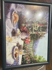 Lap Tray Cushioned Bean Bag Padded Dinner Desk with a floral design 