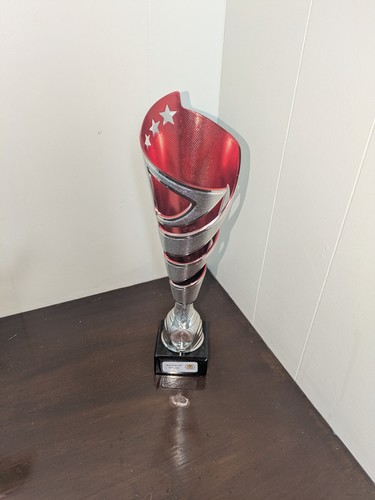 Red silver multisport trophy - red/silver,