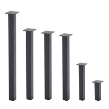 4 Metal Square Furniture Legs