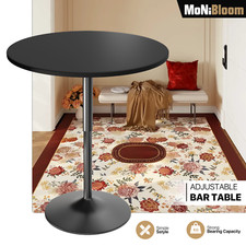 Black Wooden Round Pub Bar