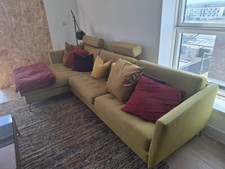 Green luxury BoConcept L shaped sofa. Used and in great condition!