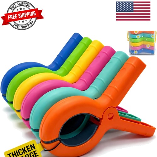 Large beach towel clips - large, for
