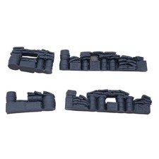 4 Pieces 1:72 Diorama Models