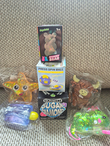 Sugar filled squishy and - sugar,