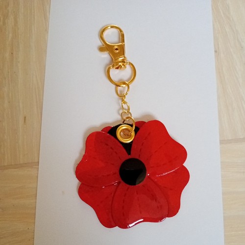 Handmade resin red poppy with - resin,