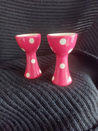 Pair tall ceramic egg cugs - tall,
