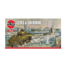 Airfix Vintage Classics Set LCM3 & Sherman Model Tank