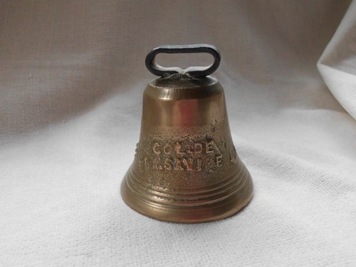 Old brass bell col la - old,
