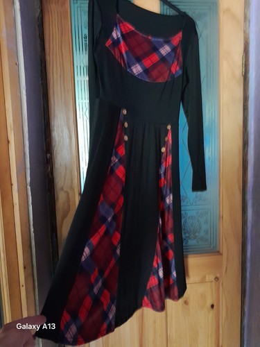 Women small retro - small, plaid