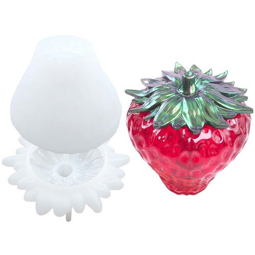 Jewelry box mold strawberry - 3d,